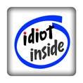 PC-Sticker - idiot inside