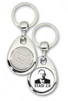 Schlüsselanhänger - Metall - Stasi 2.0 - Einkaufswagen-Chip Schlüsselanhänger - Metall - Stasi 2.0 - Einkaufswagen-Chip