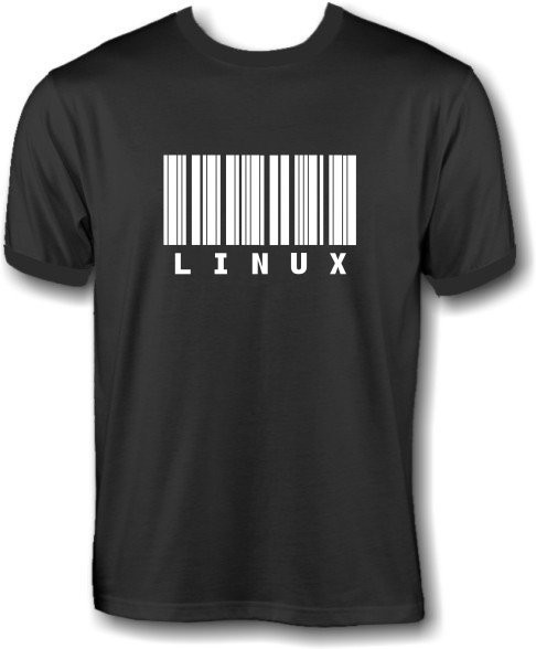 T-Shirt - LINUX Strichcode