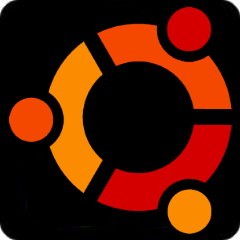 Tasten-Sticker - ubuntu - schwarz