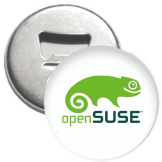 Flaschenöffner + Magnet - openSUSE