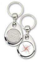 Schlüsselanhänger - Metall - Xandros - Einkaufswagen-Chip Schlüsselanhänger - Metall - Xandros - Einkaufswagen-Chip