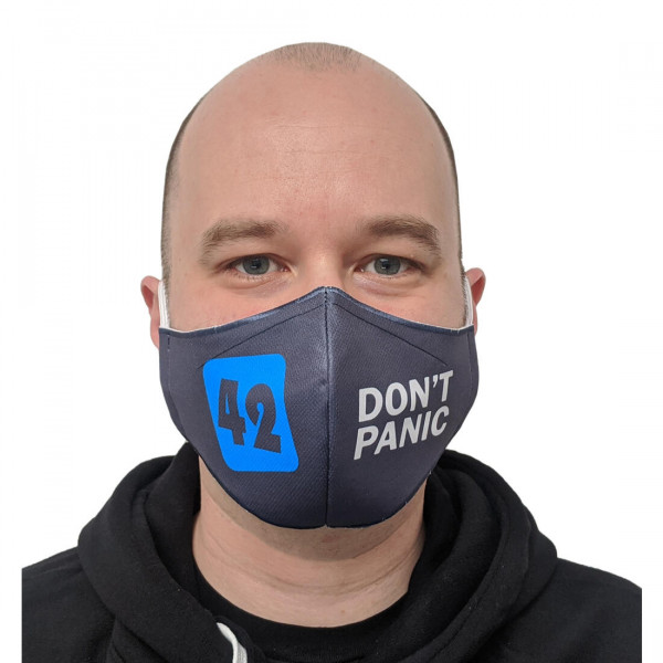 Gesichtsmaske "Don't Panic"