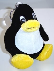 Schlüsselanhänger - Plüsch-Tux