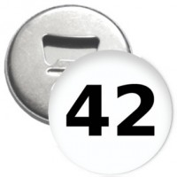 Flaschenöffner + Magnet - 42 - Die Antwort Flaschenöffner + Magnet - 42 - Die Antwort