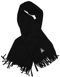 Fleece Schal - Tux - bestickt