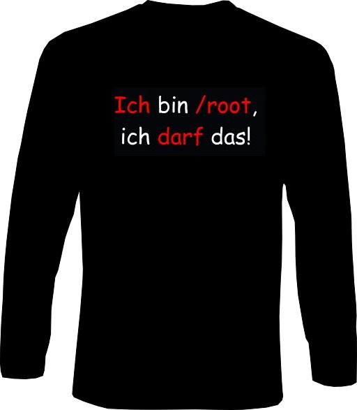 Langarm-Shirt - Ich bin /root