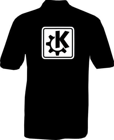 Polo-Shirt - KDE Logo - Rückseite