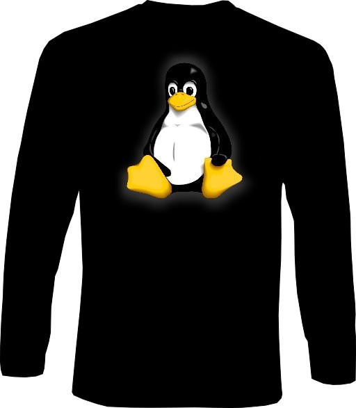 Langarm-Shirt - Linux Pinguin