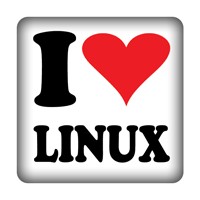 PC-Sticker - I LOVE Linux